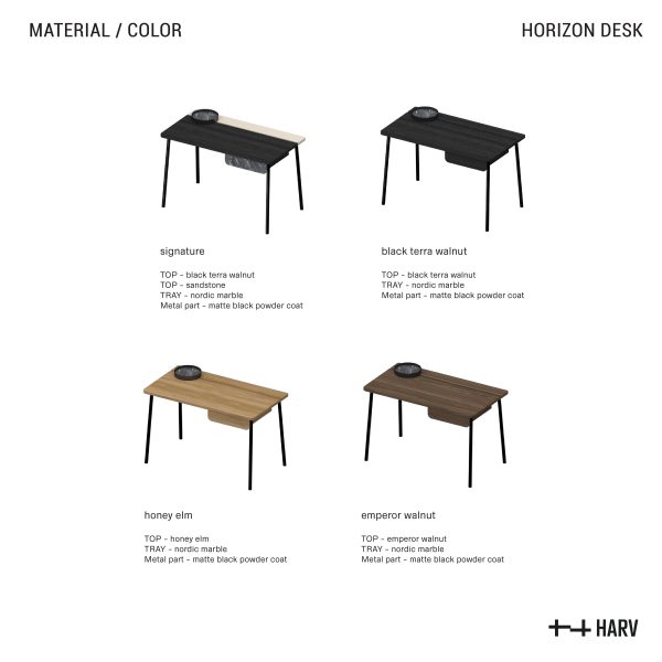 HARV Horizon Desk with Soft-Close Drawer and Slidable Tray W120xD65xH75 T1242 - Image 8