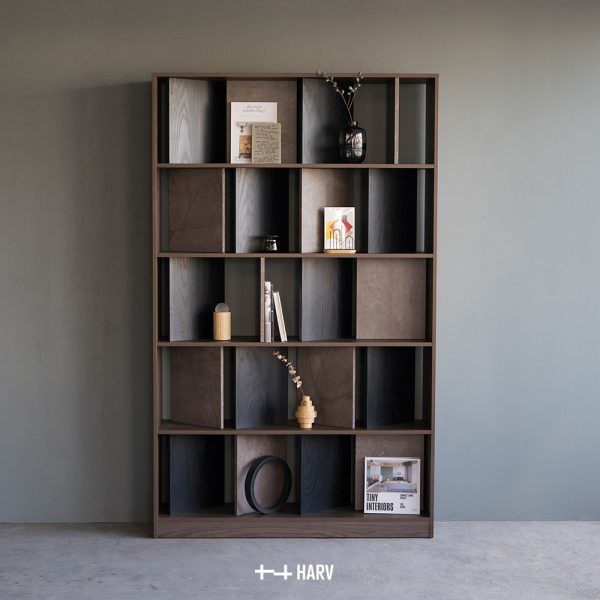 HARV ชั้นวางหนังสือ VANE Shelf W120xD30xH197 SS1275