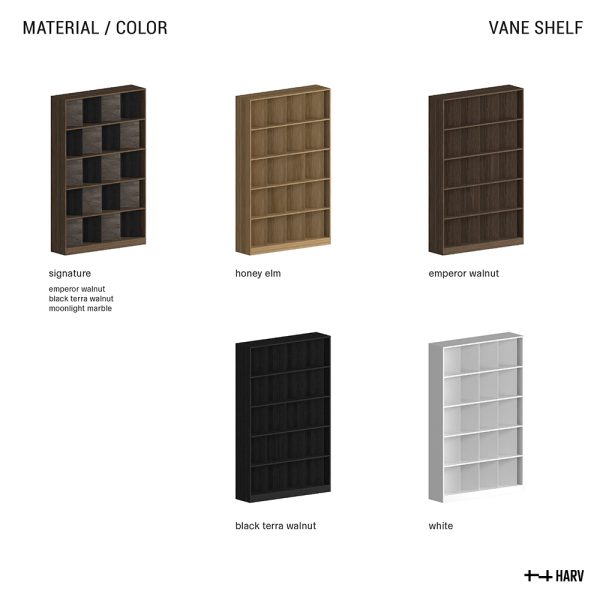 HARV ชั้นวางหนังสือ VANE Shelf W120xD30xH197 SS1275 - Image 6