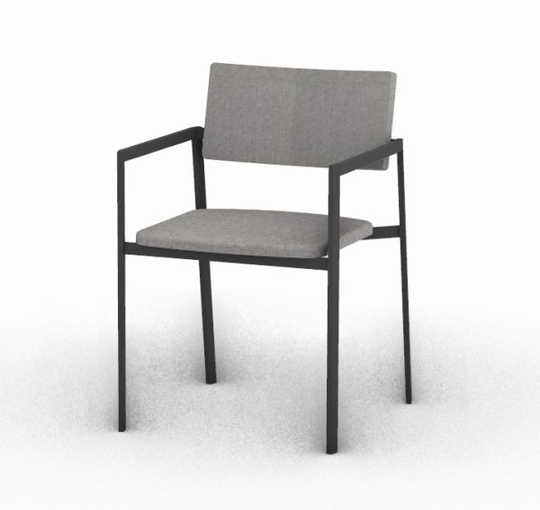 HARV เก้าอี้ PASTE Dining Chair ที่นั่งและพนักพิงเบาะ พร้อมที่วางแขน W51xD54xH78 รุ่น CH512 - Image 4