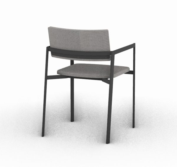 HARV เก้าอี้ PASTE Dining Chair ที่นั่งและพนักพิงเบาะ พร้อมที่วางแขน W51xD54xH78 รุ่น CH512 - Image 7