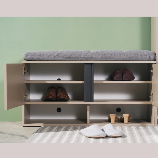 HARV ตู้รองเท้า & ม้านั่ง GRID Shoes Cabinet & Bench W100xD40.5xH55 รุ่น SB102 - Image 7