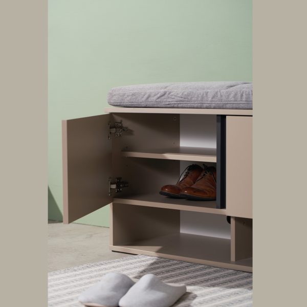 HARV ตู้รองเท้า & ม้านั่ง GRID Shoes Cabinet & Bench W100xD40.5xH55 รุ่น SB102 - Image 6