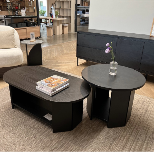 HARV ชุดโต๊ะกาแฟ โต๊ะข้าง BOLE Coffee Table Set (CT4326A & CT8326A)