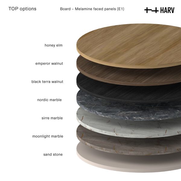 HARV โต๊ะกินข้าว BOLE Dining Table W90xD90xH75 รุ่น T902 - Image 8