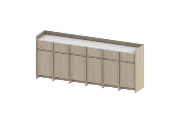 HARV ตู้ไซด์บอร์ด/ตู้วางทีวี  ท้อปหินอ่อน BOUND Sideboard - Marble Top W238xD45xH98 รุ่น SI238A