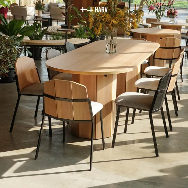 HARV โต๊ะกินข้าว BOLE Dining Table W240xD90xH75 T241 - Image 4