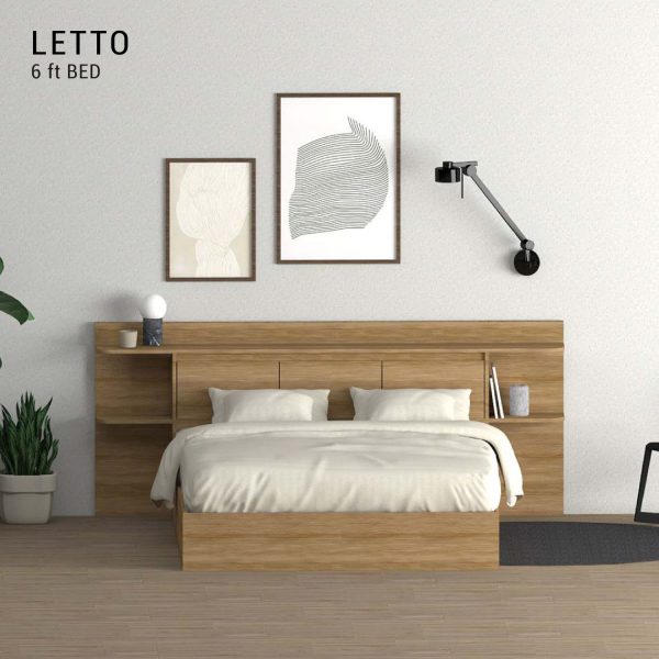 HARV เตียง LETTO 6 ฟุต พร้อมลิ้นชัก Soft-Close 4 ลิ้นชัก BE601 - Image 2