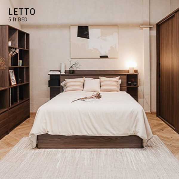 HARV เตียง LETTO 6 ฟุต พร้อมลิ้นชัก Soft-Close 4 ลิ้นชัก BE601 - Image 8