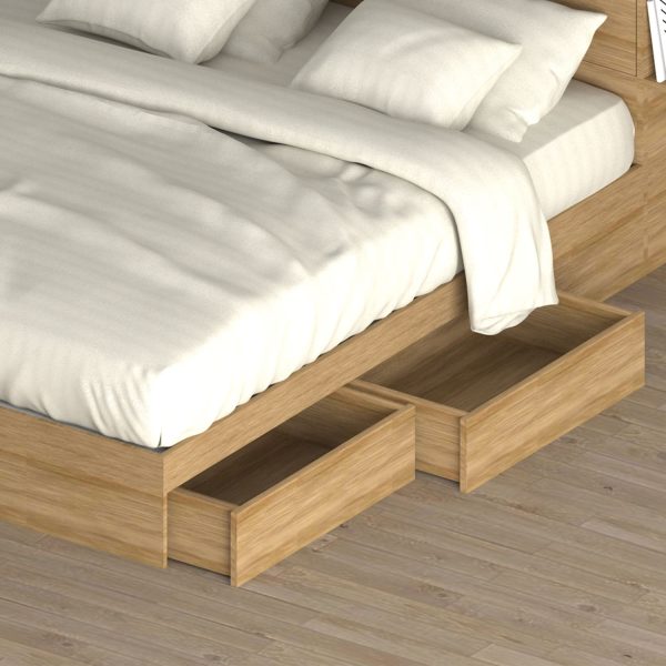 HARV เตียง LETTO 6 ฟุต พร้อมลิ้นชัก Soft-Close 4 ลิ้นชัก BE601 - Image 3