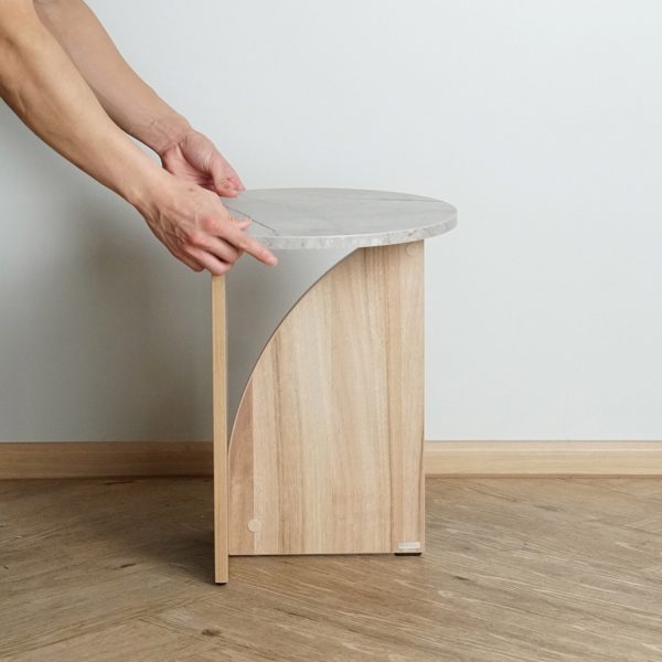 HARV โต๊ะข้าง ARCH  Side Table W35xD35xH45 BS401 - Image 8