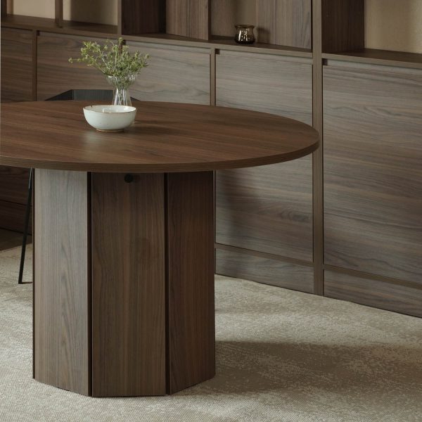 HARV โต๊ะกินข้าว BOLE Dining Table W120xD120xH75 รุ่น T122 - Image 6