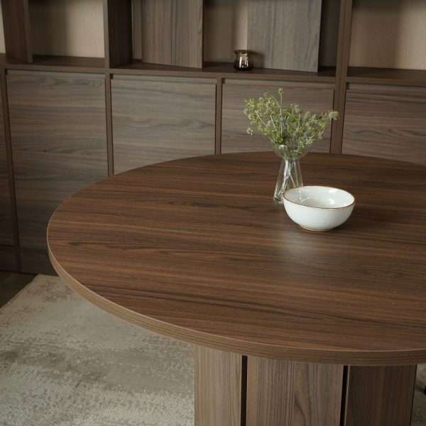 HARV โต๊ะกินข้าว BOLE Dining Table W120xD120xH75 รุ่น T122 - Image 4
