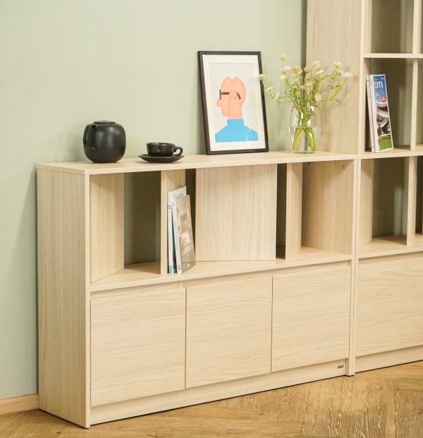 HARV ชั้นวางของ วาเน่ VANE Shelf Low x 3 L Storage W120×D30×H90 SS121 - Image 2