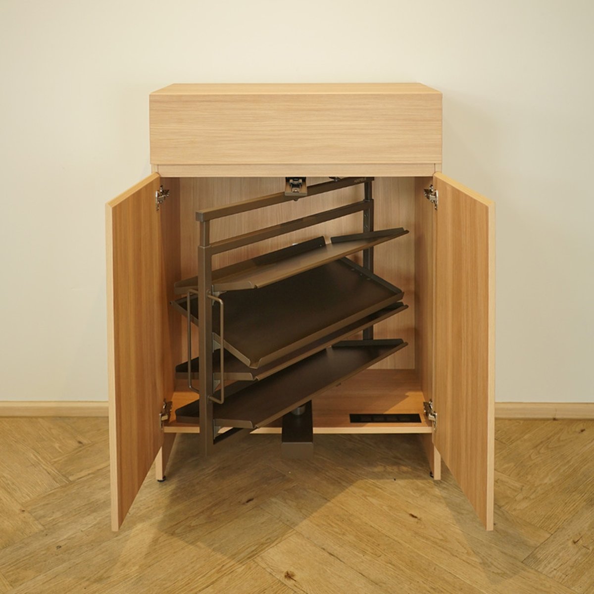 HARV ตู้รองเท้า NOLE Rotatable Shoes Cabinet W80xD40xH120 รุ่น SBN0802N - Image 5