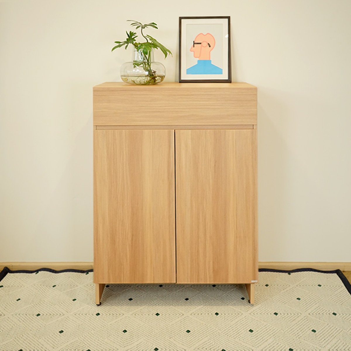 HARV ตู้รองเท้า NOLE Rotatable Shoes Cabinet W80xD40xH120 รุ่น SBN0802N