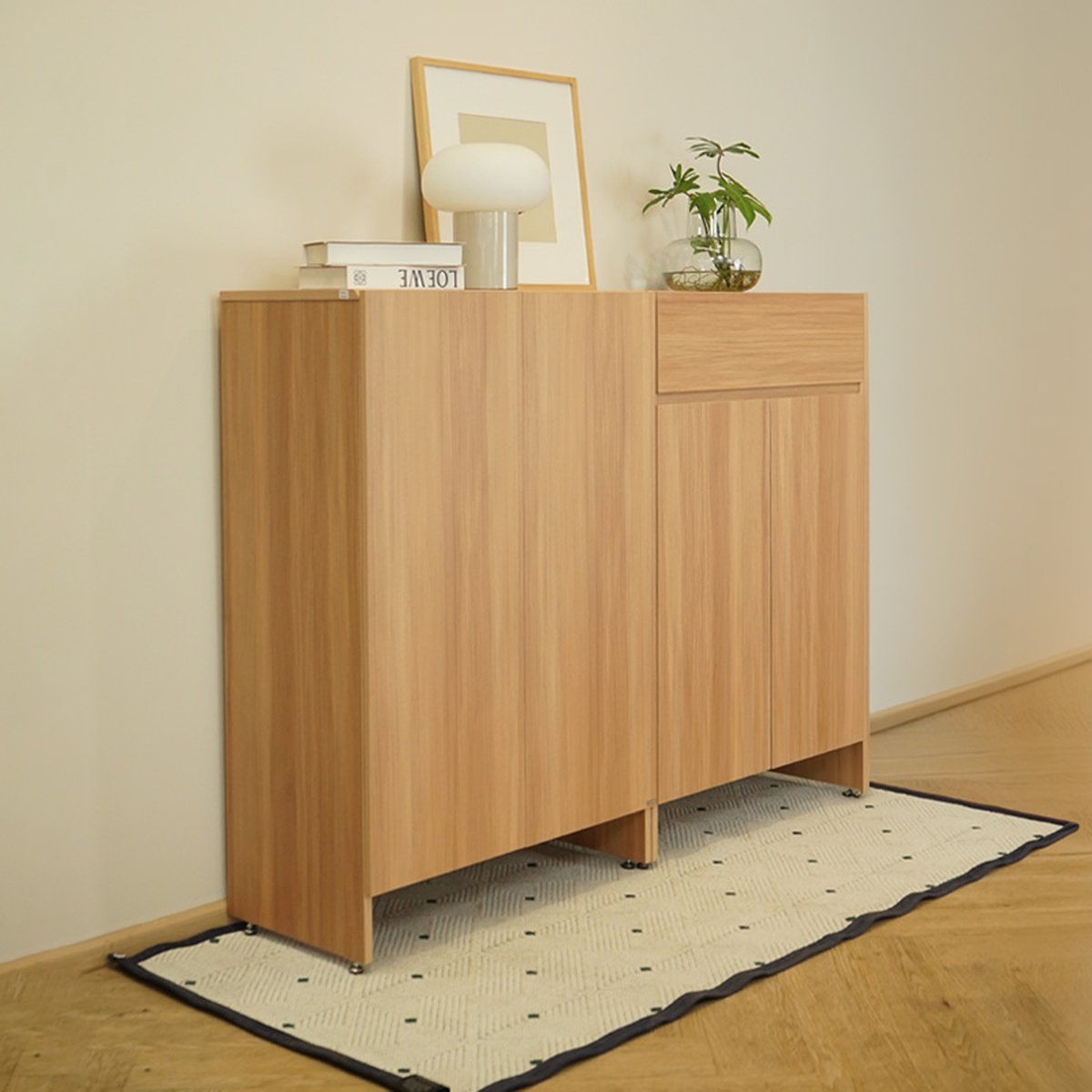 HARV ตู้รองเท้า NOLE Rotatable Shoes Cabinet W80xD40xH120 รุ่น SBN0802N - Image 7