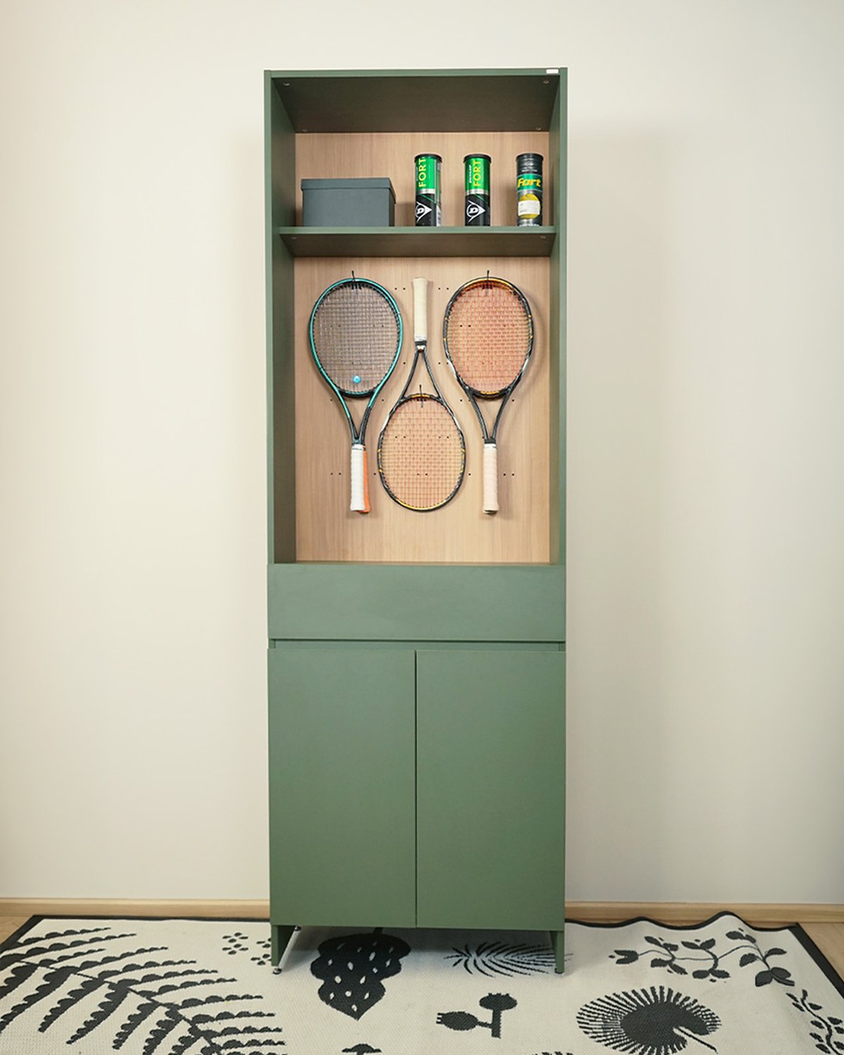 HARV ตู้เก็บไม้เทนนิส NOLE Racket Storage W80xD40xH240 รุ่น SSN0801N