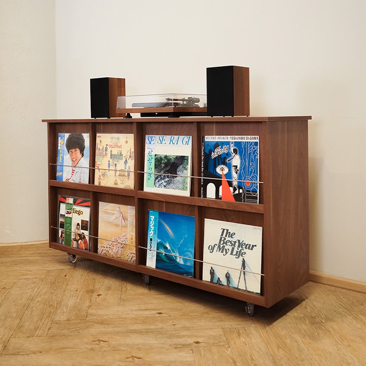 HARV ตู้วางเครื่องเล่นแผ่นเสียง BOUND Record Island W160xD45xH90 รุ่น RCB1601N - Image 2