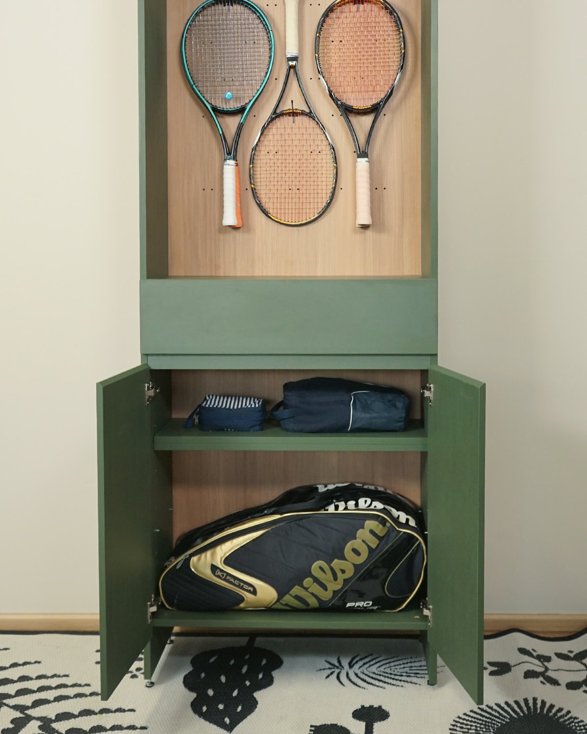 HARV ตู้เก็บไม้เทนนิส NOLE Racket Storage W80xD40xH240 รุ่น SSN0801N - Image 3