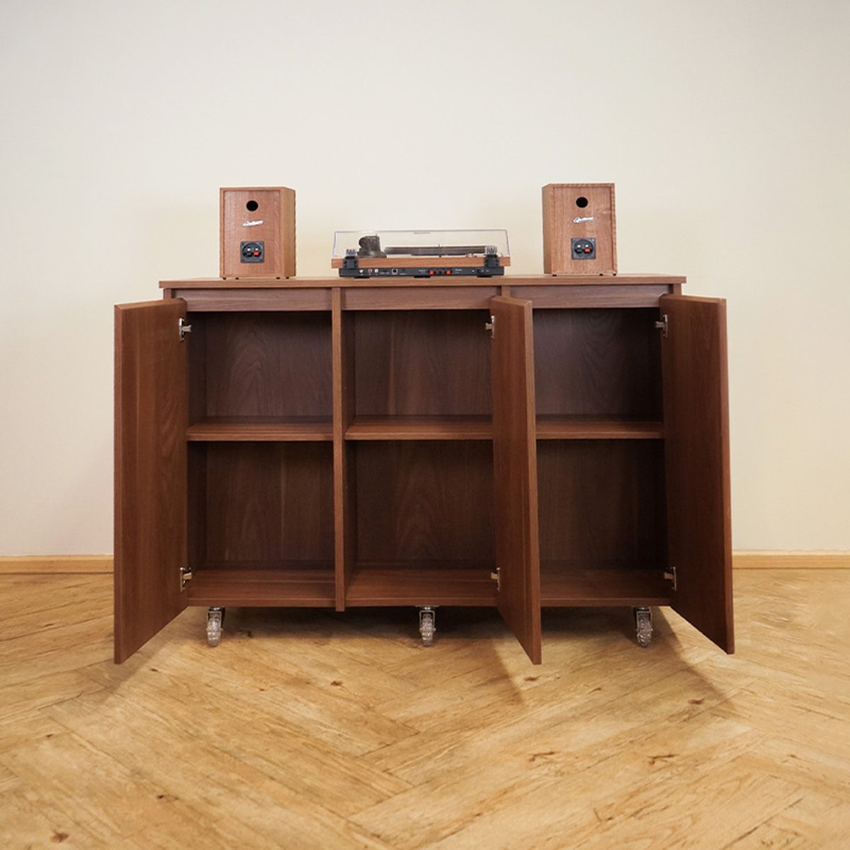 HARV ตู้วางเครื่องเล่นแผ่นเสียง BOUND Record Island W120xD45xH90 รุ่น RCB1201N - Image 4